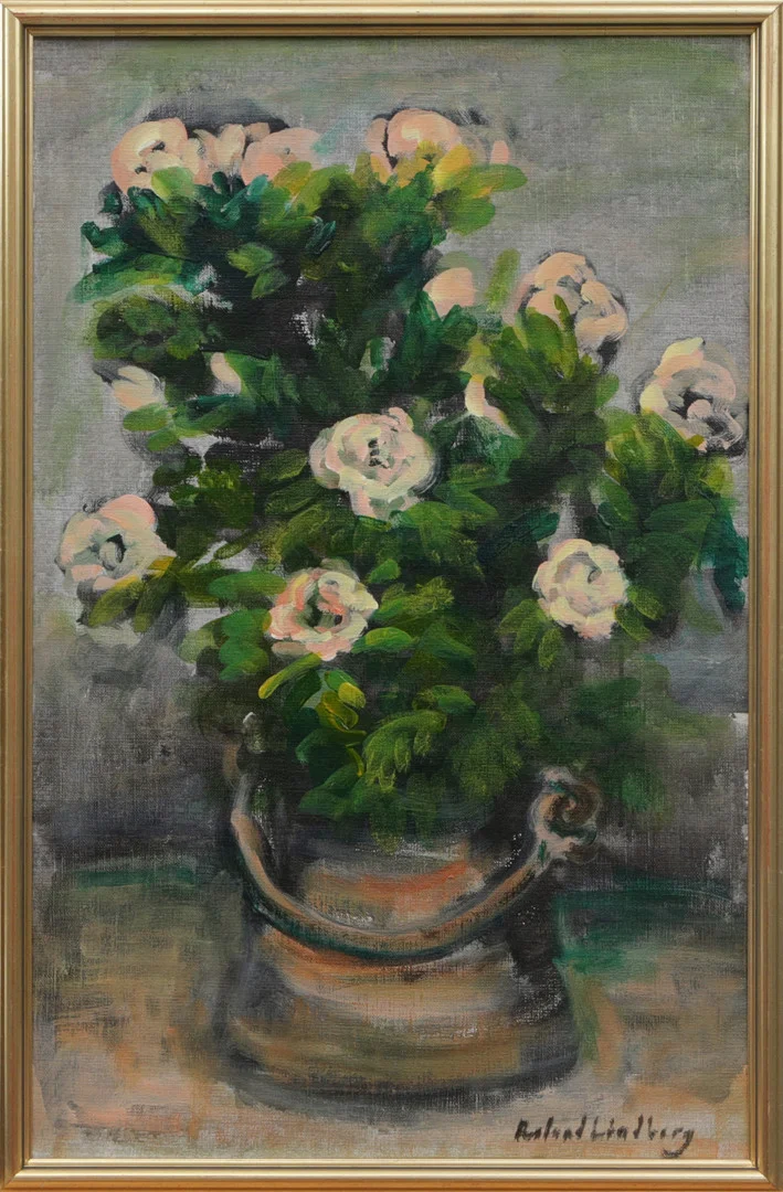 ROLAND LINDBERG. OLJA, på duk, signerad. — Paintings — Kalmar Auktionsverk