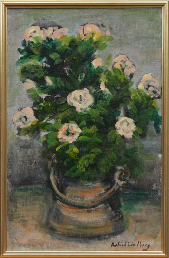 ROLAND LINDBERG. OLJA, på duk, signerad.