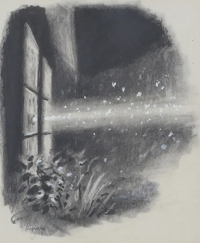GEORG LAGERSTEDT. blandteknik på papper, signerad.