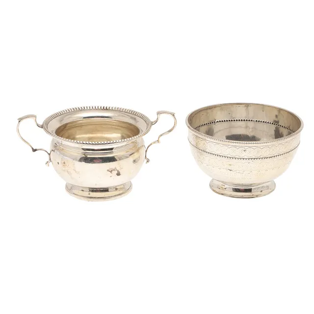 TWO SILVER BOWLS.