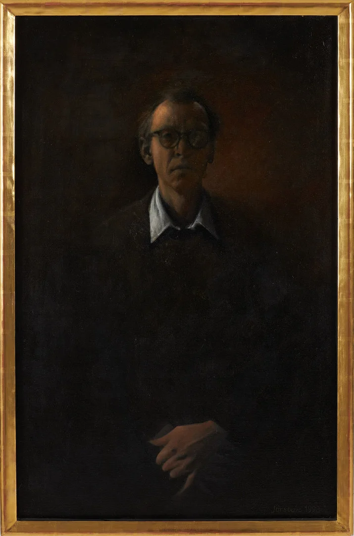 KJELL JÖRSTEDT (1943-2022). Självporträtt, olja på duk, signerad och daterad 1998. — Paintings — Stockholms Auktionsverk Sickla
