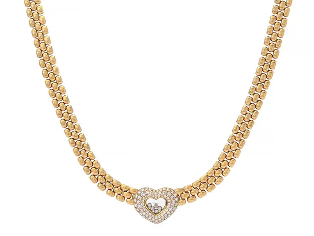 CHOPARD, collier, Happy Diamonds, 18K guld, briljantslipade diamanter ca 2,59 ctv, ca TW/VS, refnr 81/5427-20, serienr 9615445, längd 41 cm, vikt 117,8 g, glaset har en repa.