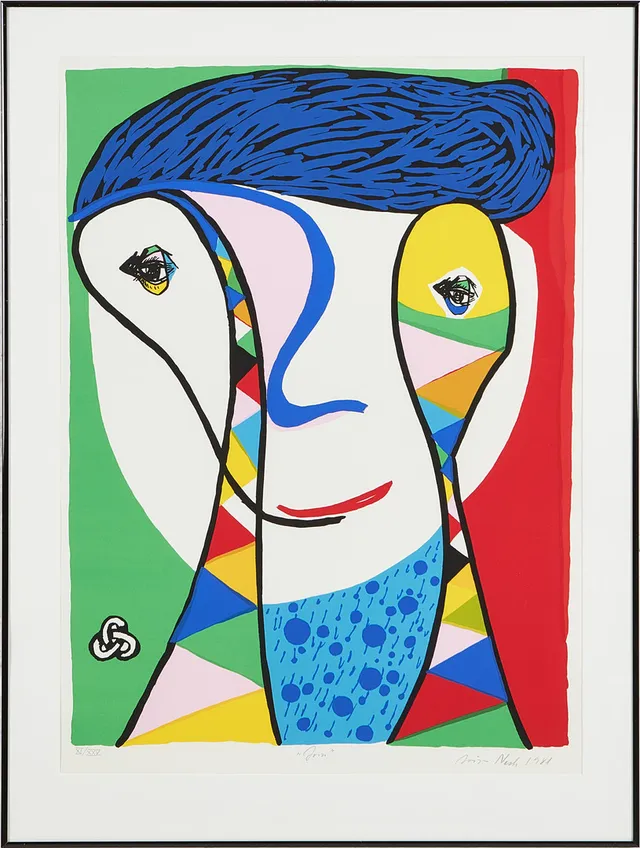 JÖRGEN NASH. "Jorn", färglitografi, signerad och daterad Jörgen Nash 1981, XI/XXV.