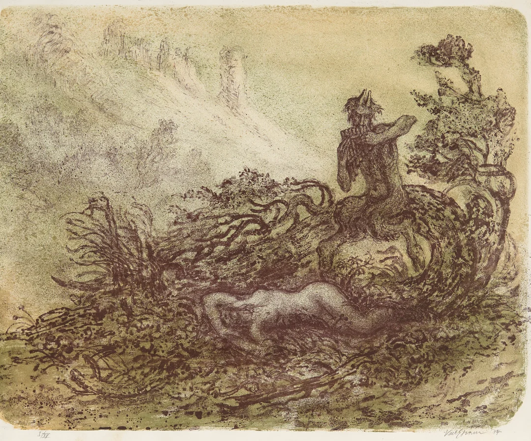 Harr, Karl Erik — Pan, 1974 — Kunst/Grafikk — Blomqvist
