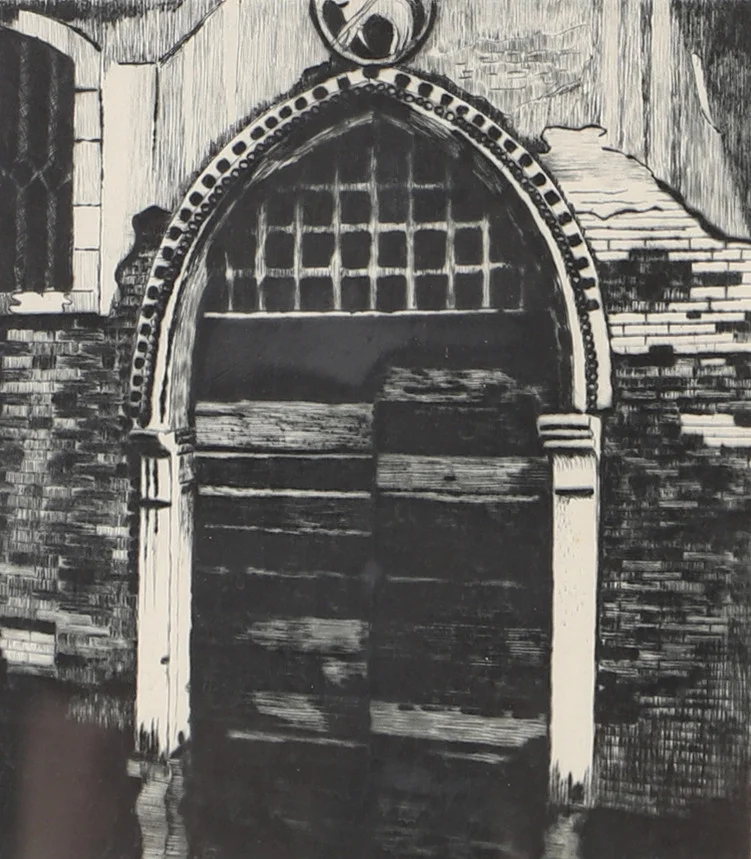 BERTIL ÅGREN. Motiv från Venedig, etsning, signerad -76. — Engravings & Prints — Helsingborgs Auktionskammare