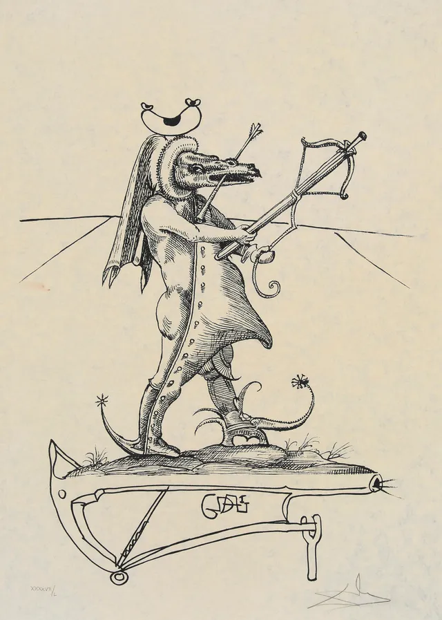 Dali, Salvador — Fra serien "Les Songes drolatiques de Pantagruel" 1973