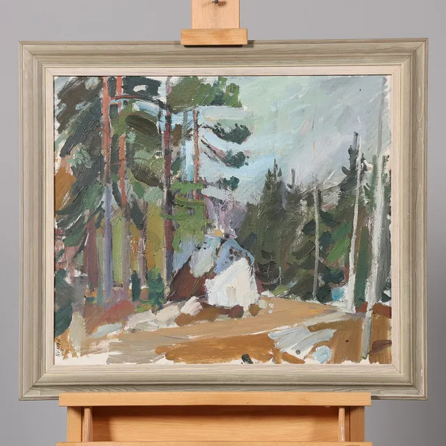 GÖSTA STAWÅSEN. OLJA PÅ DUK, signerad.