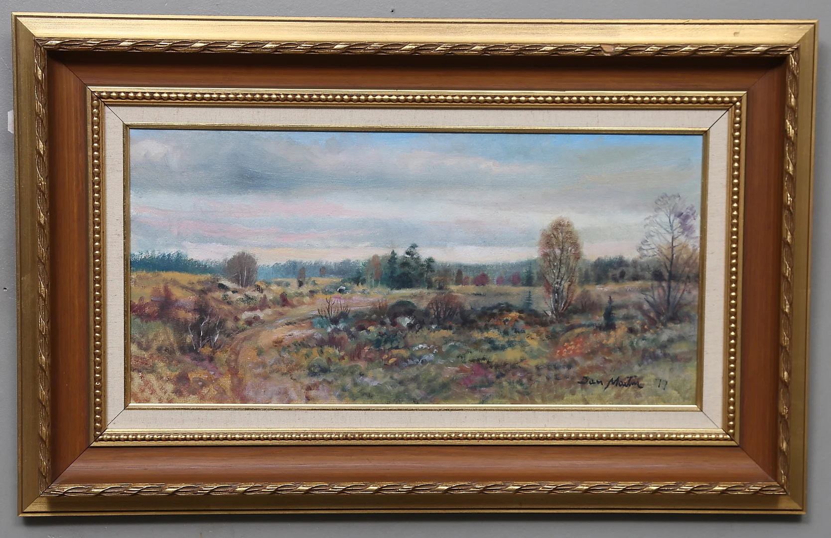 DAN MARTIN. Landskap. Olja på duk. Signerad och daterad 77. — Paintings — Gomér & Andersson Linköping