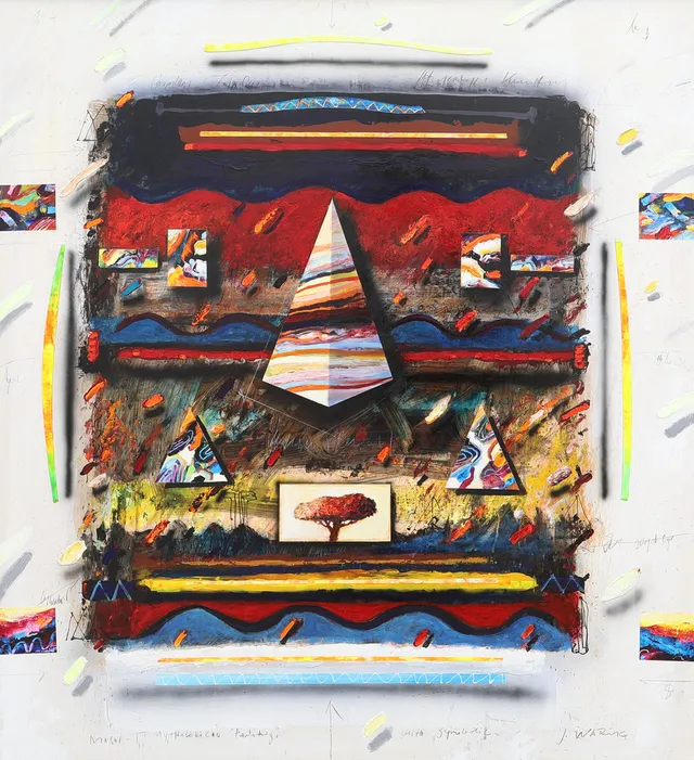 JÖRGEN WARING. "MASAI-MYTHOLOGICAL PAINTING".
