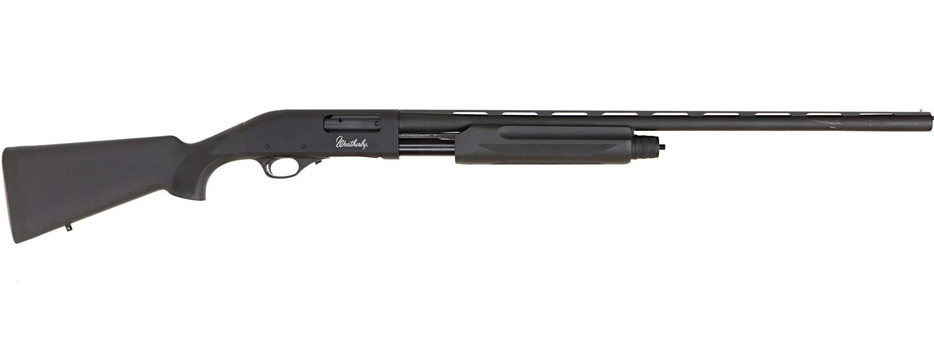 528. HAGELGEVÄR MED EXTRA SLUGPIPA, Halvautomatisk, fabrikat Weatherby, modell PA08 Synth, kaliber 12/76, tillv.nr TP088217, se-nr SE2618823. — Shotguns — Walter Borg