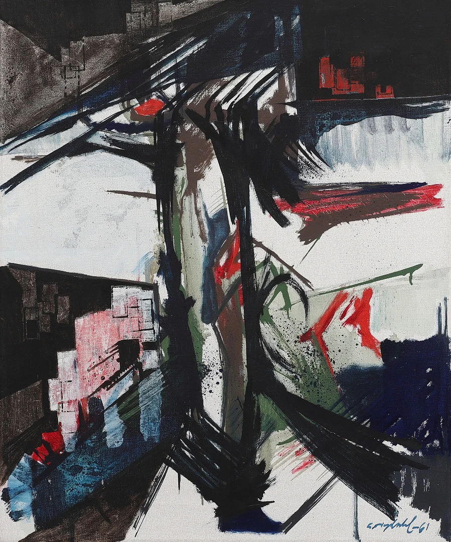 GÖSTA NYDAHL. "FÖR VINDARS LEK". — Paintings — Crafoord Auktioner Lund