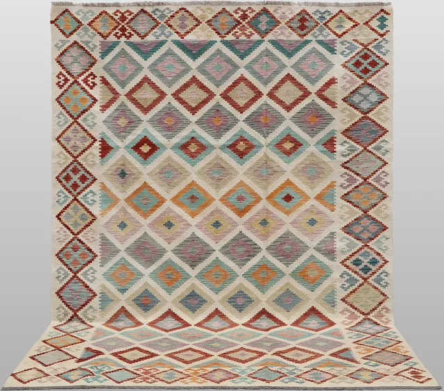 ORIENTMATTA. Kelim klassisk design, 293 x 202 cm.