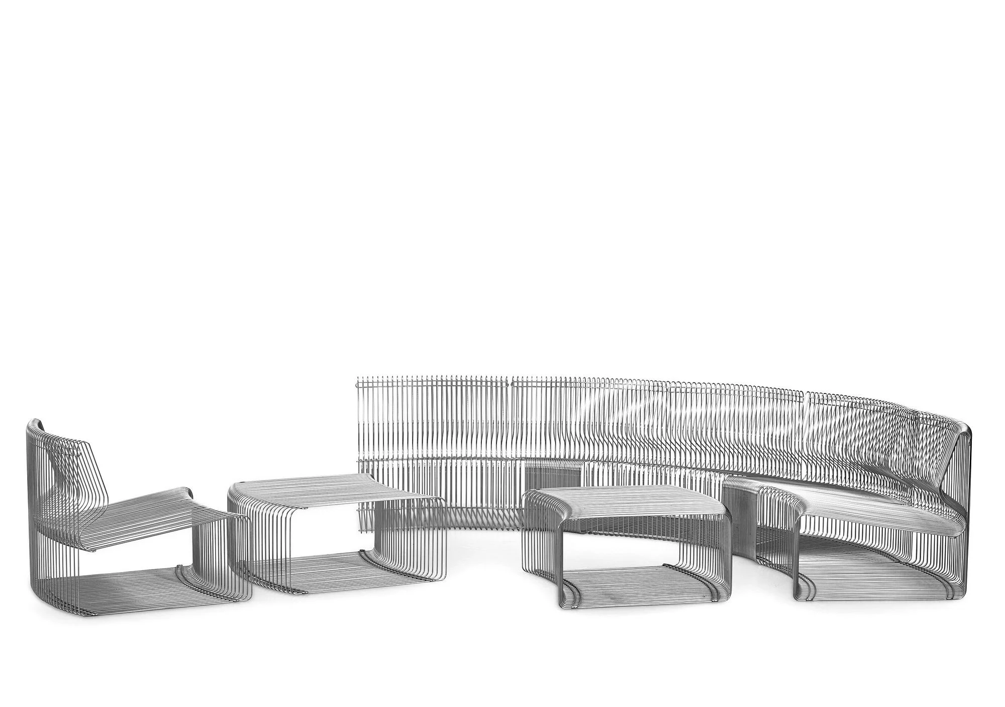 Verner Panton, modulsoffa, åtta delar, "Pantonova", modell "113T" & "117T", Fritz Hansen 1970-tal. — Bukowskis
