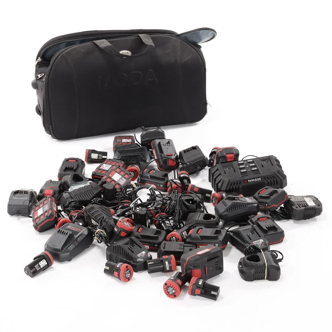 Parkside batteries and chargers (56) — Home and garden/Tools, building materials — Lauritz