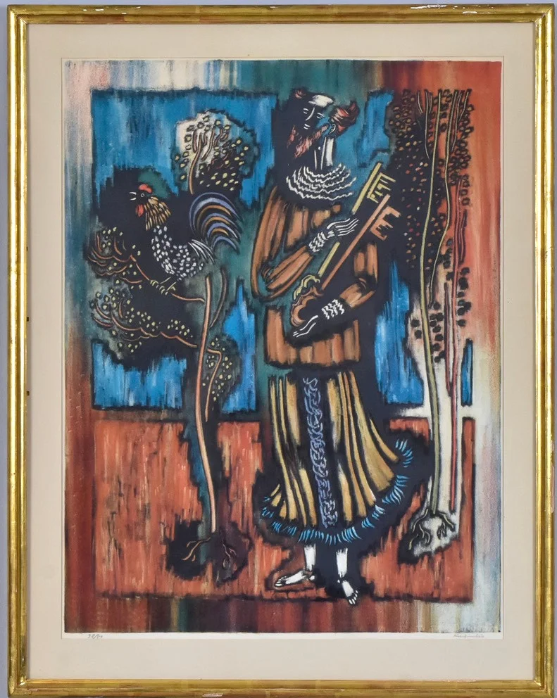 VYTAUTAS KASIULIS. Färglitografi. — Engravings & Prints — Halmstads Auktionskammare