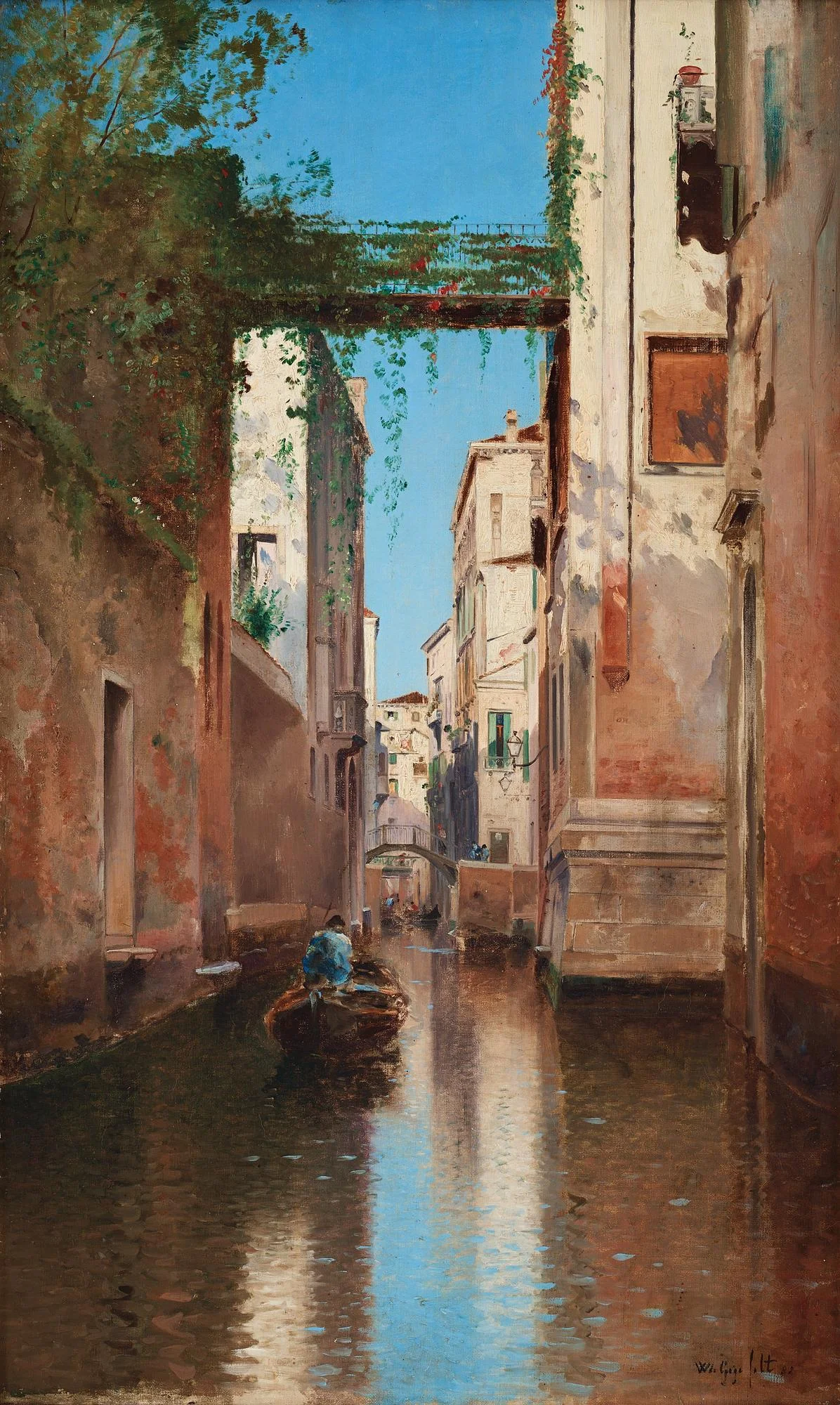 Wilhelm von Gegerfelt, Venetiansk kanalbild. — Bukowskis