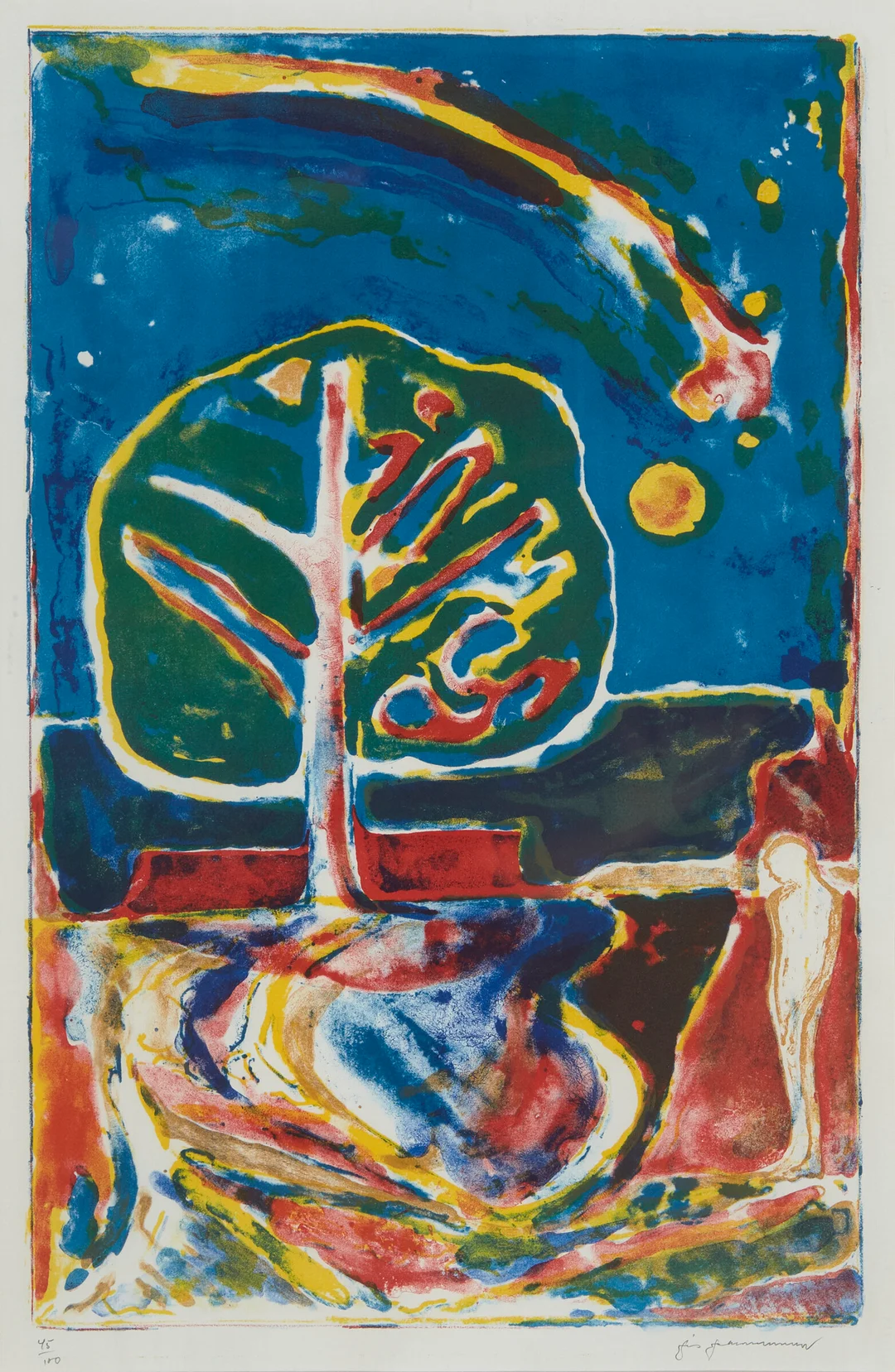 Johannessen, Jens — "Stjerneskudd" 1985 — Kunst/Grafikk — Blomqvist