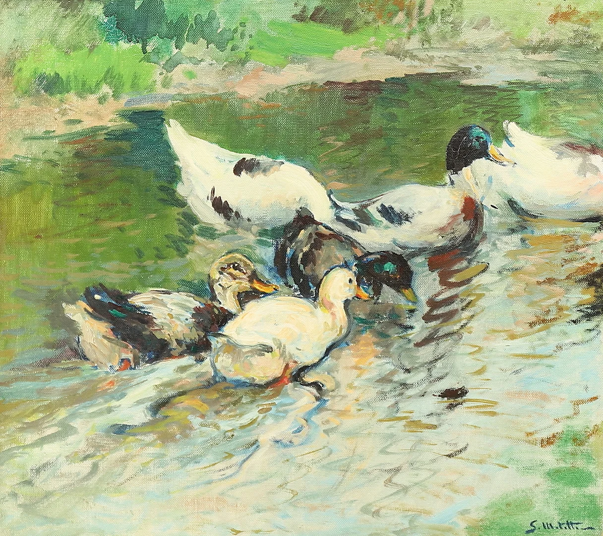 SEGUNDO MATILLA. River view. — Paintings — Balclis