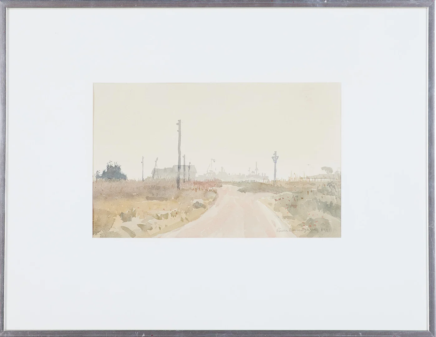 STURE LUNDGREN (1918-2002). Motiv från Källa Hamn, Öland, akvarell, signerad. — Paintings — Stockholms Auktionsverk Magasin 5