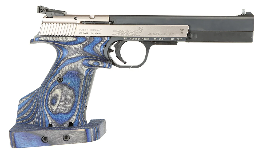 PISTOL, fabrikat Hämmerli, modell X-esse Sport SF, kaliber .22LR, tillv.nr E0115957, se-nr SE3398887. — Pistols — Walter Borg