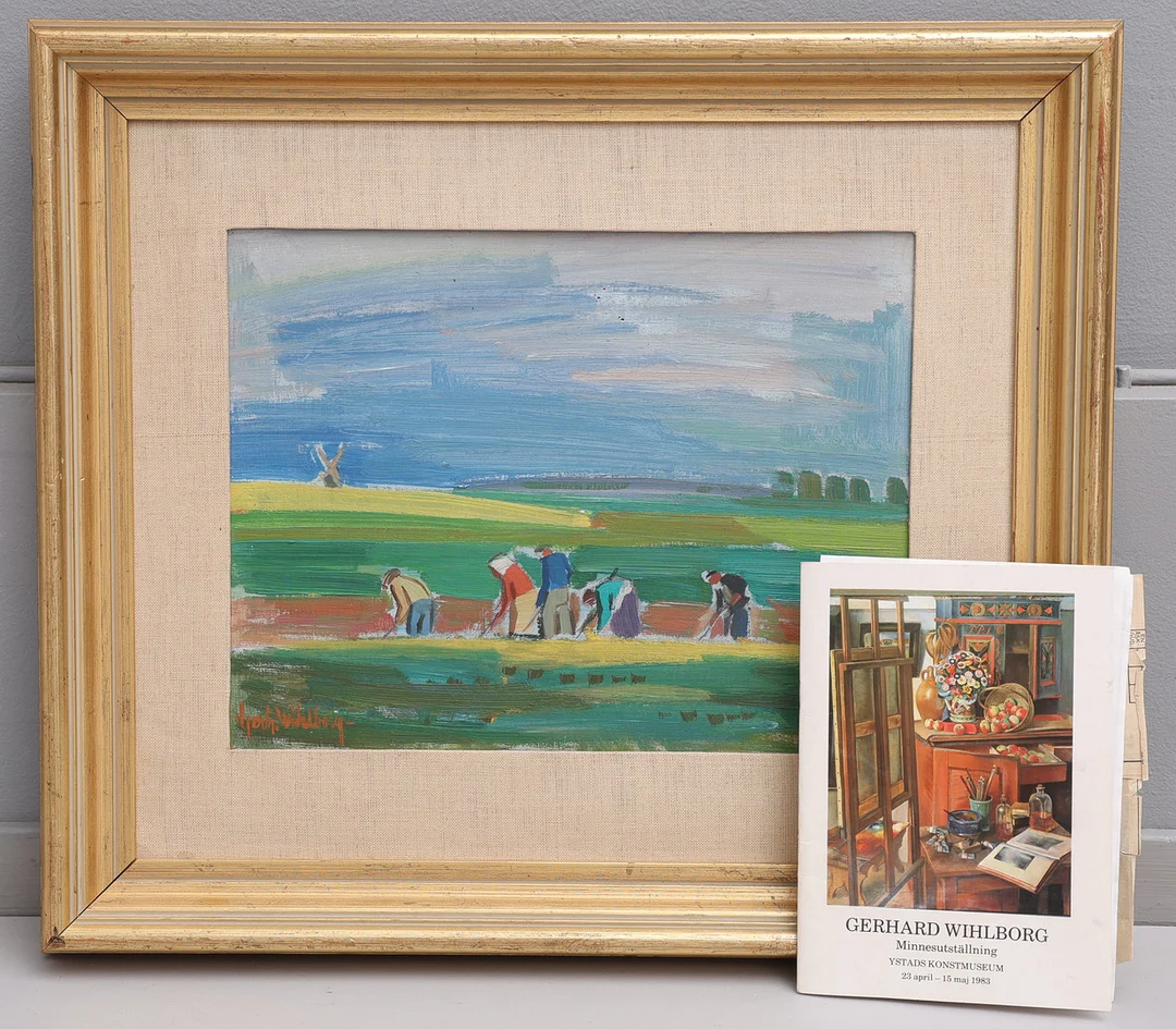 GERHARD WIHLBORG. POTATISSÄTTARE. — Paintings — Crafoord Auktioner Lund