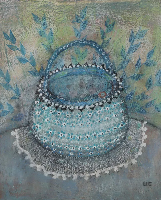 ULLA EKMAN DAHLBÄCK. Stilleben, pastell, signerad U.E.