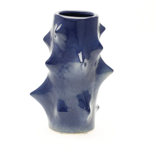 KNUD BASSE. STOR ROSENTORNS VASE, Michael Andersen, Bornholm, Danmark.