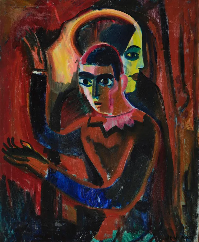 John Jon-And, "Figurer" (Agnes och Svante).