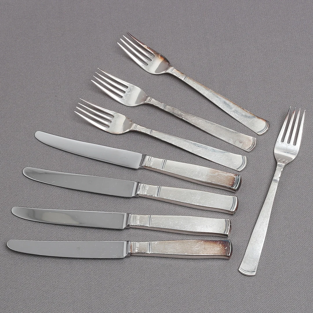 SMÖRGÅSBESTICK, silver, "Rosenholm", GAB, 1968. — Silver — Auktionshuset Kolonn