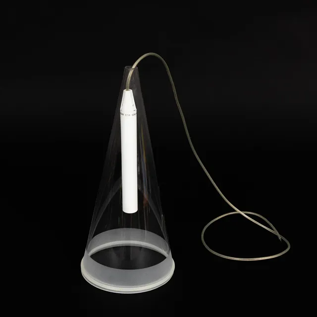 ACHILLE CASTIGLIONI. Taklampa, "Fucsia 1", Flos, Italien.