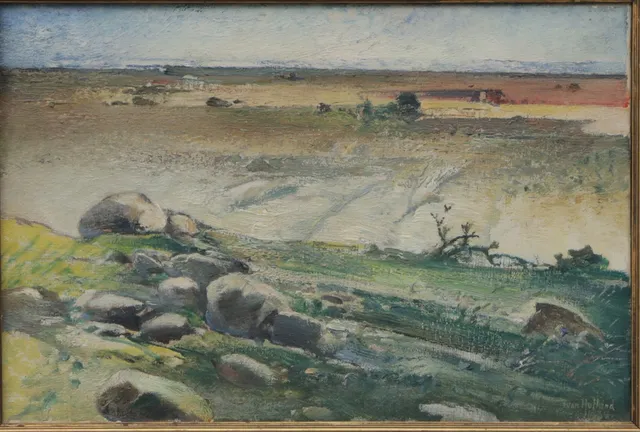 IVAN HOFLUND. OLJA, på pannå, signerad.