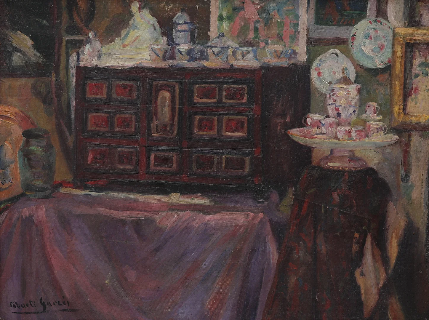 JOSÉ MARTÍ GARCÉS DE MARCILLA. Interior. — Paintings — Balclis
