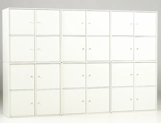 Peter Lassen. Montana arrangement with six modules, white (6)
