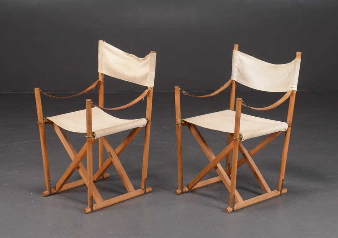 Mogens Koch. Par instruktørstole / foldestole (2) — Furniture/Chairs — Lauritz