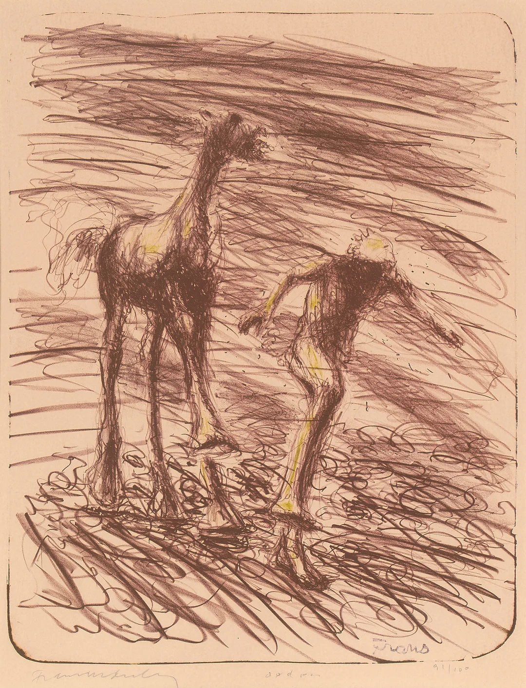 Widerberg, Frans — "Døden" 1973 — Kunst/Grafikk — Blomqvist