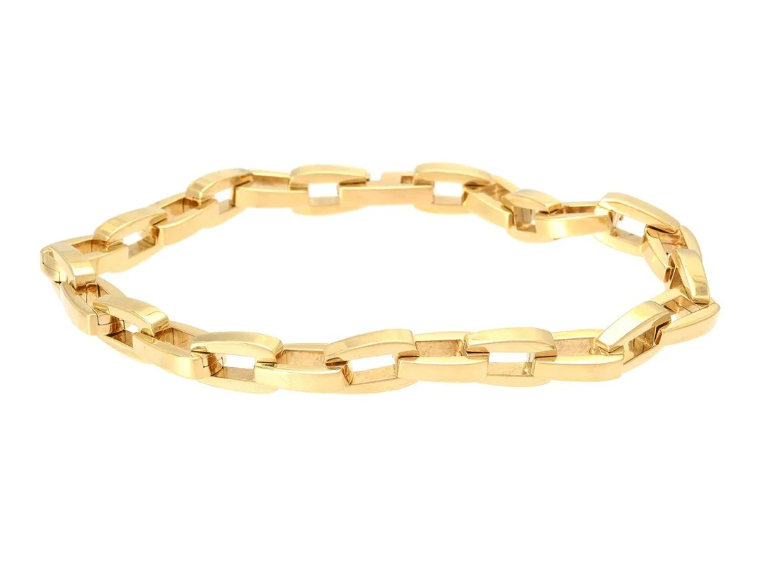 GEORG JENSEN, armband, Lobster, 18K guld, Ragnar Jørgensen, längd 21 cm, vikt 48,0 g, originaletui. — Smycken/Armband — Kaplans
