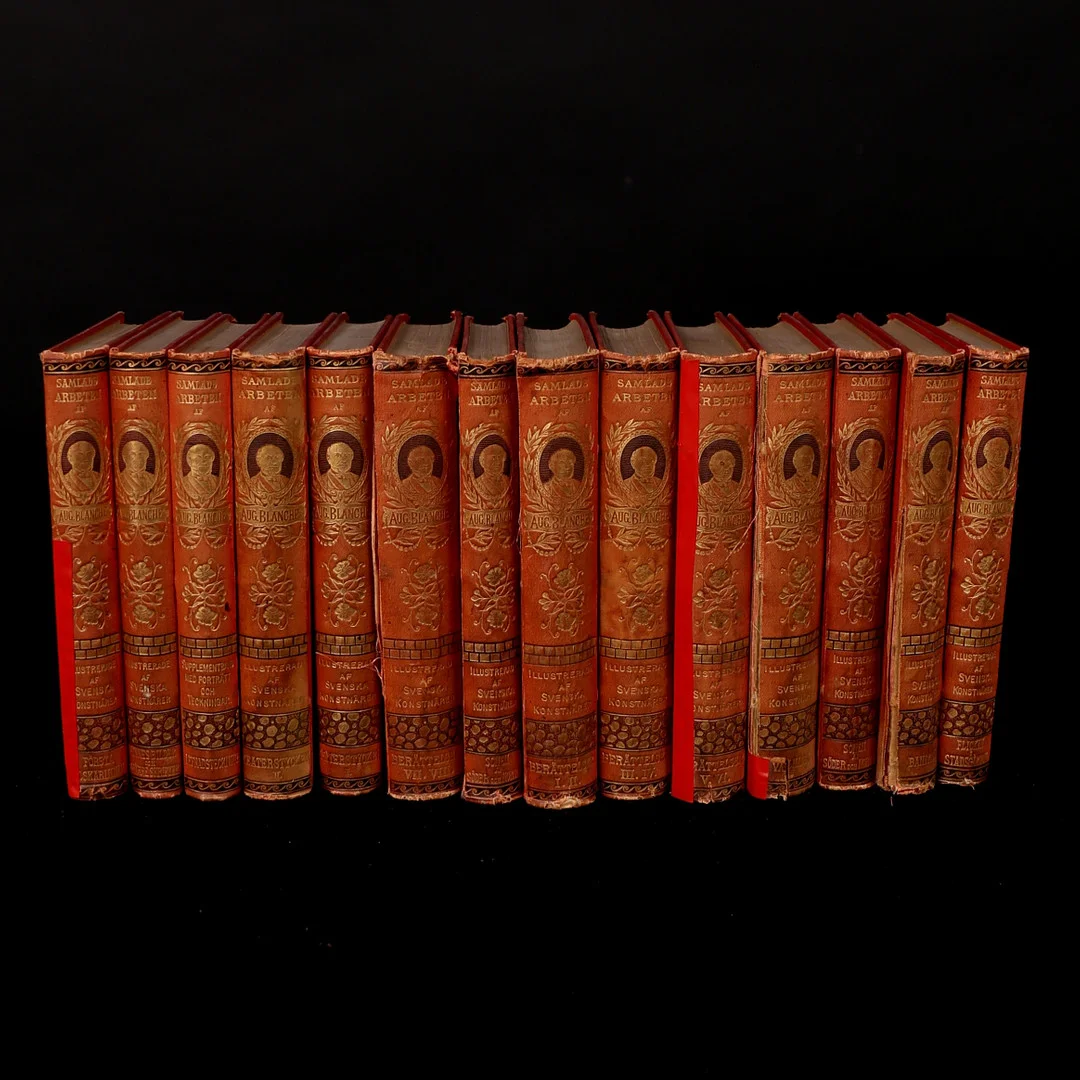 AUGUST BLANCHE. Samlade arbeten, 16 band. — Books, Maps & Manuscripts — Garpenhus Auktioner