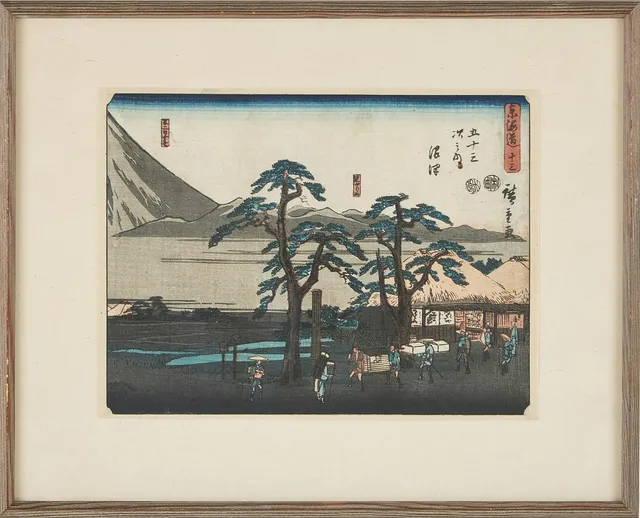 ANDO UTAGAWA HIROSHIGE. EFTER. Numazo, träsnitt, Japan, 1900-tal.
