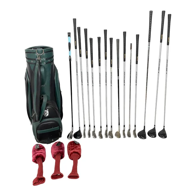 GOLFBAG MED 15 ST KLUBBOR, mestadels Brosnan Golf Oakdale.