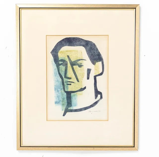 PÄR LINDBLAD. Grafiskt blad, inramat, signerad.