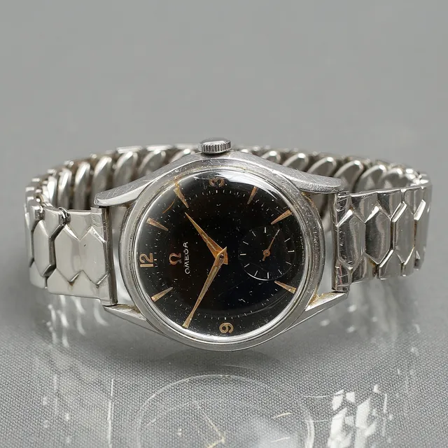 OMEGA, armbandsur, manuell, cal. 266, boett av stål, 1950-tal.