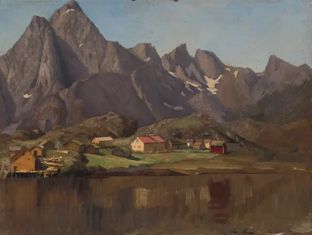 Gude, Hans Fredrik — Kystparti, trolig 1840/50-tallet