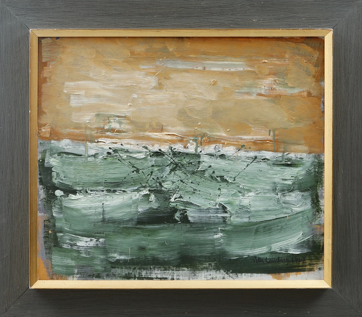 PETER LAMBERG. "Marin II ", olja på duk, signerad och daterad 1967. — Paintings — Göteborgs Auktionsverk