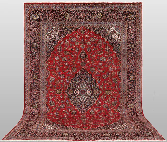 ORIENTMATTA, Keshan, handknuten, ca 353 x 252 cm.