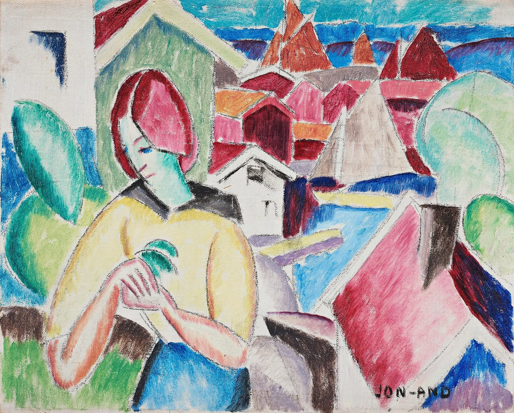 John Jon-And, "Kvinna på Gullholmen". — Bukowskis
