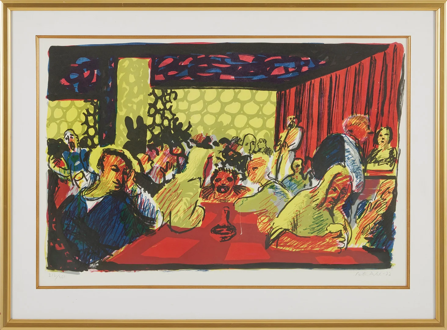 PETER DAHL. "White Corner", Göteborg, färglitografi. — Engravings & Prints — Stockholms Auktionsverk Magasin 5