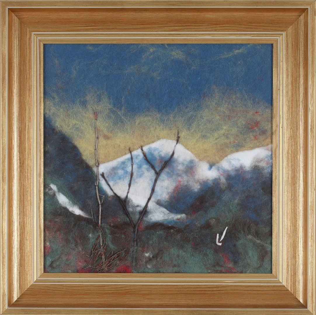 LISA JOHANSSON. Fjällmotiv, ull, monogramsignerad. — Other — Stadsauktion Sundsvall
