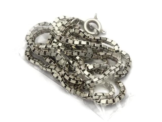 Halskedja, Venezia defekt lås silver S925 71cm 15g