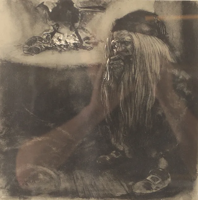 JOHN BAUER. Tryck.