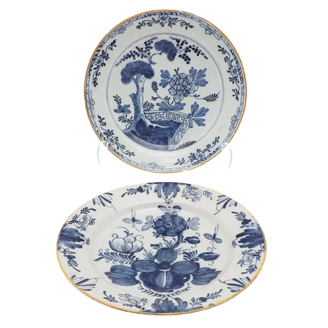 ANTIQUE DELFT CHARGERS.